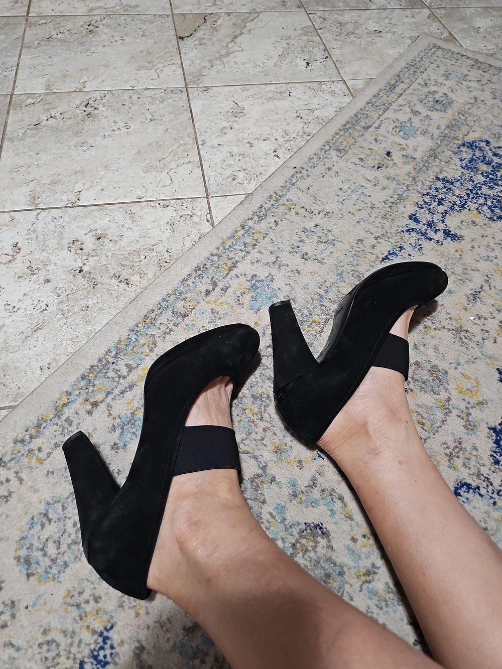PRADA Suede Mary Jane Heel Pumps Size 39/US 8.5